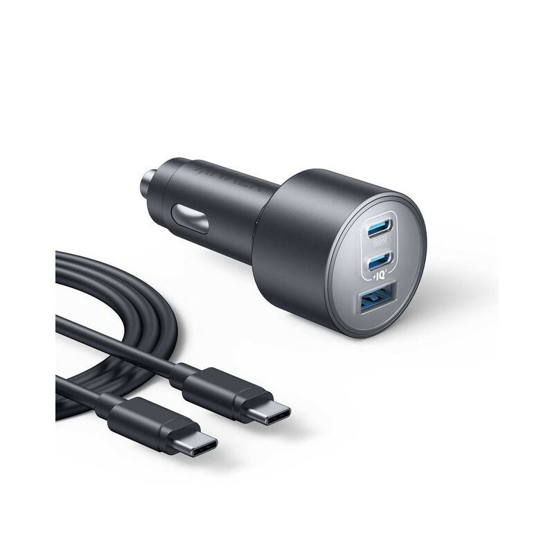 Anker Car Charger (167.5W/ 3 Ports) With USB-C Cable Bundle Anker Car Charger (167.5W/ 3 Ports) With USB-C Cable Bundle