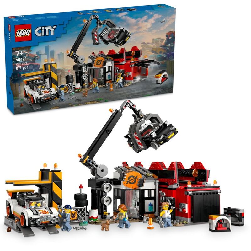LEGO City Scrapyard With Cars 60472 (871 Pieces) LEGO City Scrapyard With Cars 60472 (871 Pieces)