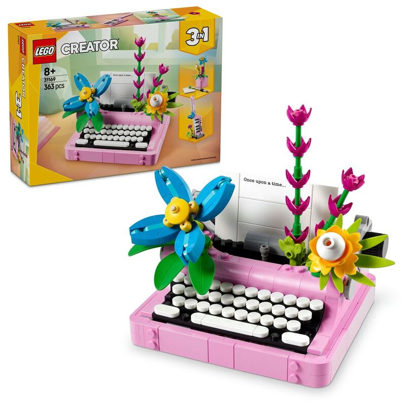 LEGO Creator 3-In-1 Typewriter With Flowers 31169 (363 Pieces) LEGO Creator 3-In-1 Typewriter With Flowers 31169 (363 Pieces)