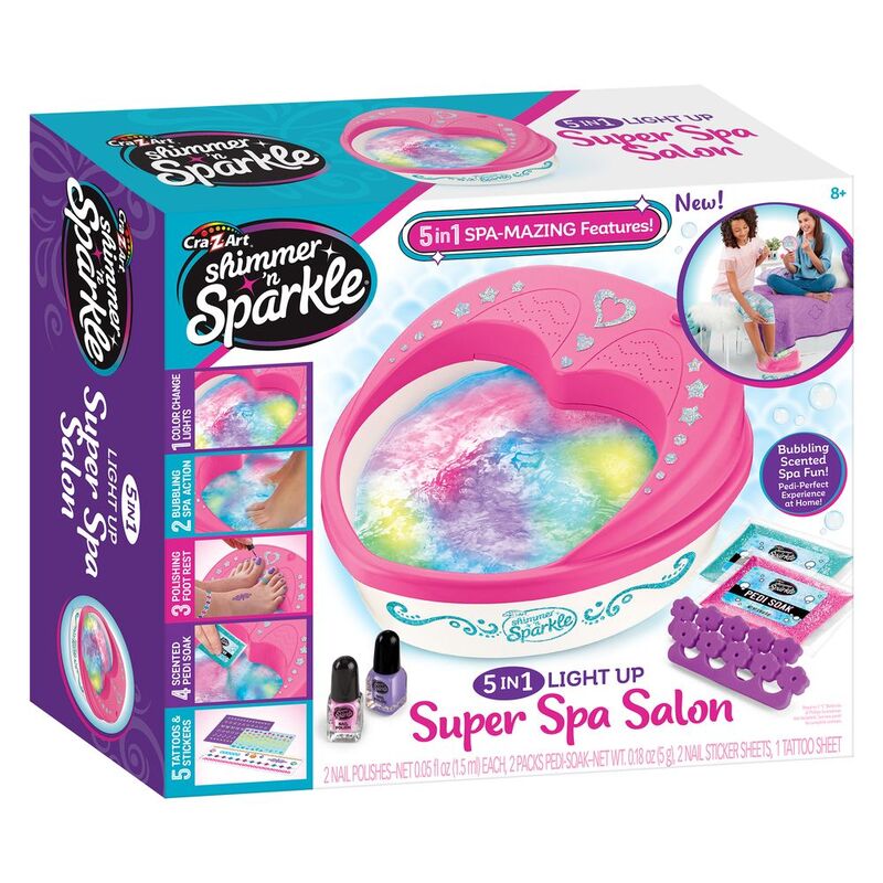 Shimmer N Sparkle 5 In 1 Light Up Super Spa Salon Kit Shimmer N Sparkle 5 In 1 Light Up Super Spa Salon Kit