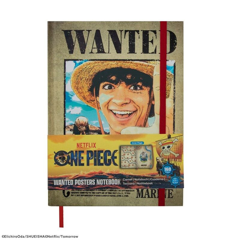 Cinereplica One Piece Netflix Wanted Posters Hardcover Notebook