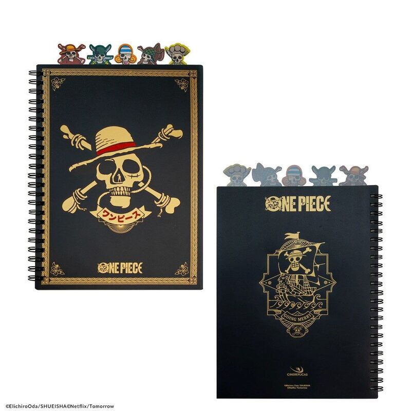Cinereplica One Piece Netflix Straw Hat Pirates Hardcover Notebook