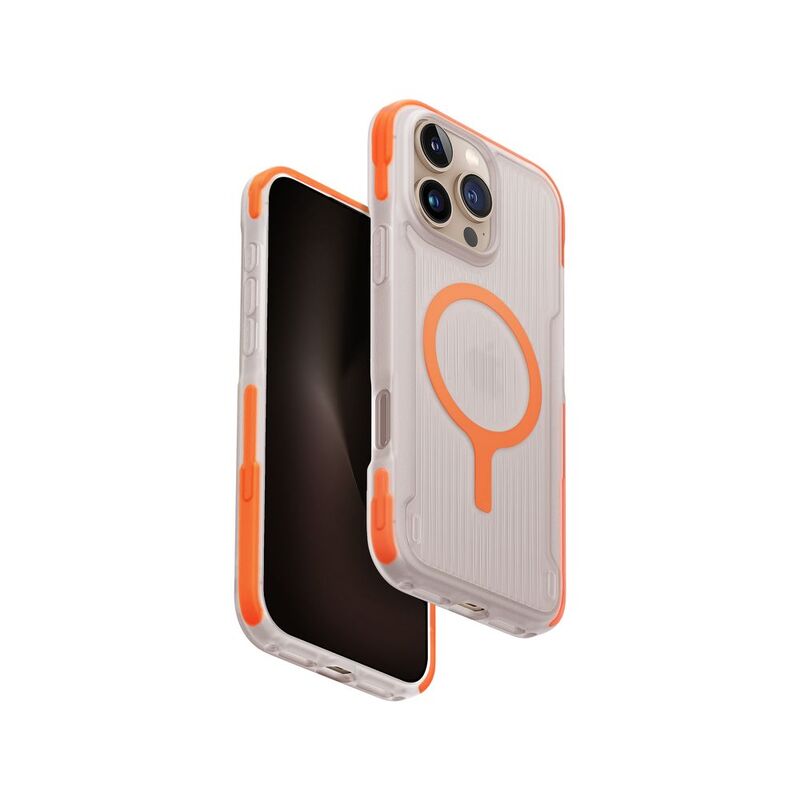 Uniq Hybrid iPhone 16 Pro Magclick Charging Combat Active - Volt Orange Uniq Hybrid iPhone 16 Pro Magclick Charging Combat Active - Volt Orange