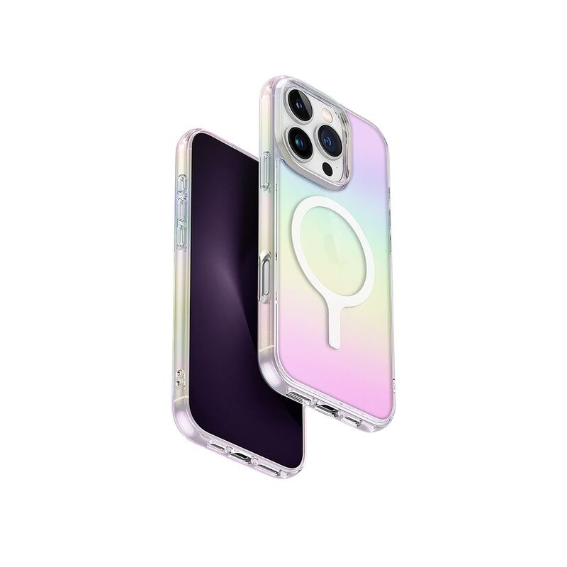 Uniq Hybrid iPhone 16 Pro Max Magclick Charging Iridescia - Holo Quartz Uniq Hybrid iPhone 16 Pro Max Magclick Charging Iridescia - Holo Quartz