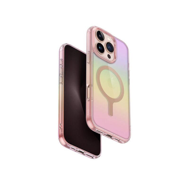 Uniq Hybrid iPhone 16 Pro Max Magclick Charging Iridescia - Pink Prism Uniq Hybrid iPhone 16 Pro Max Magclick Charging Iridescia - Pink Prism