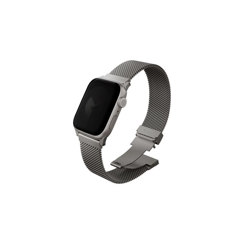 Uniq Dante Pro Apple Watch Self Adjustable Mesh Steel Band 42/41/40mm - Titanium Silver Uniq Dante Pro Apple Watch Self Adjustable Mesh Steel Band 42/41/40mm - Titanium Silver