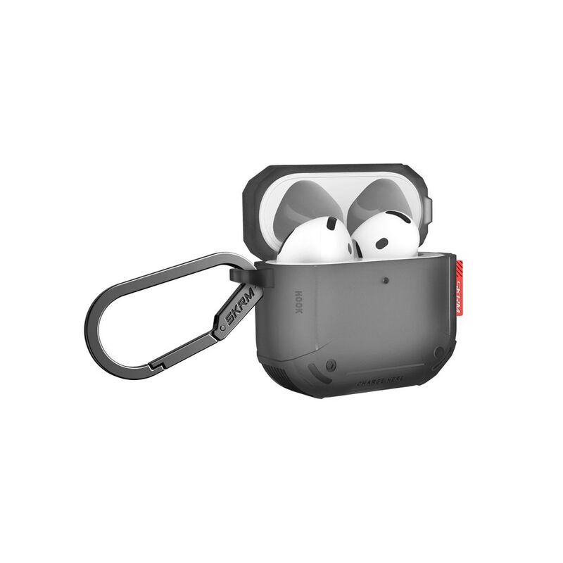 Skinarma Airpods 4 Mecha Case - Smoke Skinarma Airpods 4 Mecha Case - Smoke