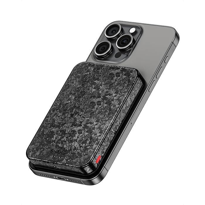 Sharge Carbon Mag 10000mAh Qi2 Carbon Fibre Powerbank Sharge Carbon Mag 10000mAh Qi2 Carbon Fibre Powerbank