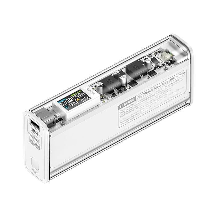 Sharge 140 - 20000mAh 100W Smart Display Powerbank