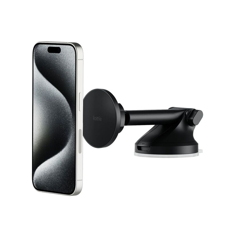 Iottie Itap 3 Magsafe Compatible Dashboard & Windshield Mount With Magnetic Ring - Black