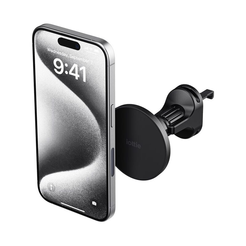 Iottie Itap 3 Magsafe Compatible Air Vent Mount With Magnetic Ring - Black Iottie Itap 3 Magsafe Compatible Air Vent Mount With Magnetic Ring - Black
