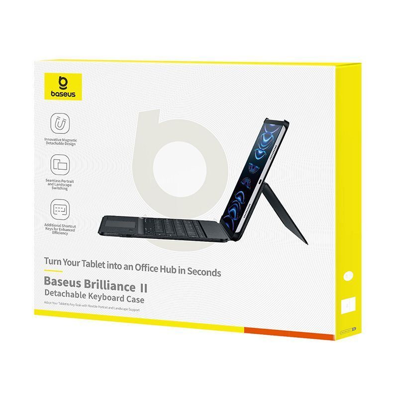 Baseus Brilliance 2 Detachable Keyboard Case For iPad Pro/ Air 6 11-Inch - Cosmic Black Baseus Brilliance 2 Detachable Keyboard Case For iPad Pro/ Air 6 11-Inch - Cosmic Black