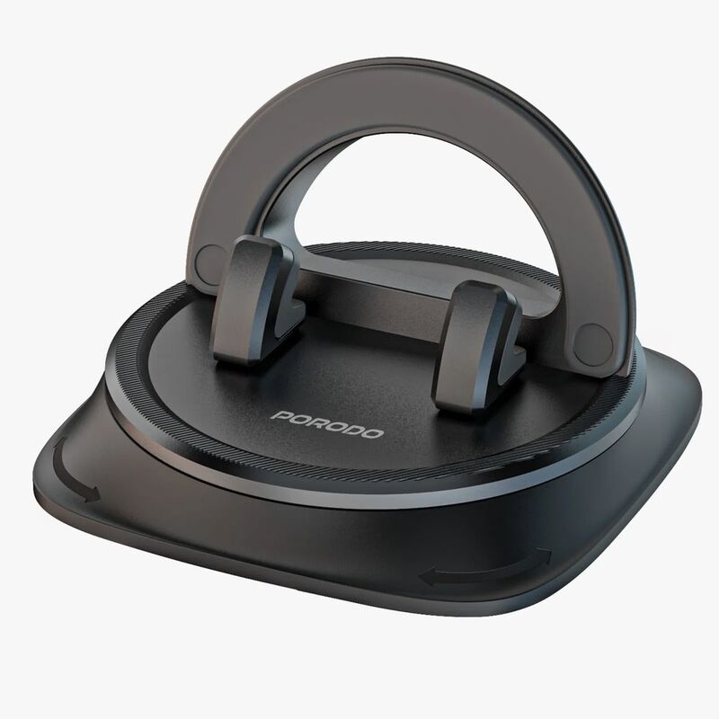 Porodo Rotatable Mobile Phone Bracket - Black