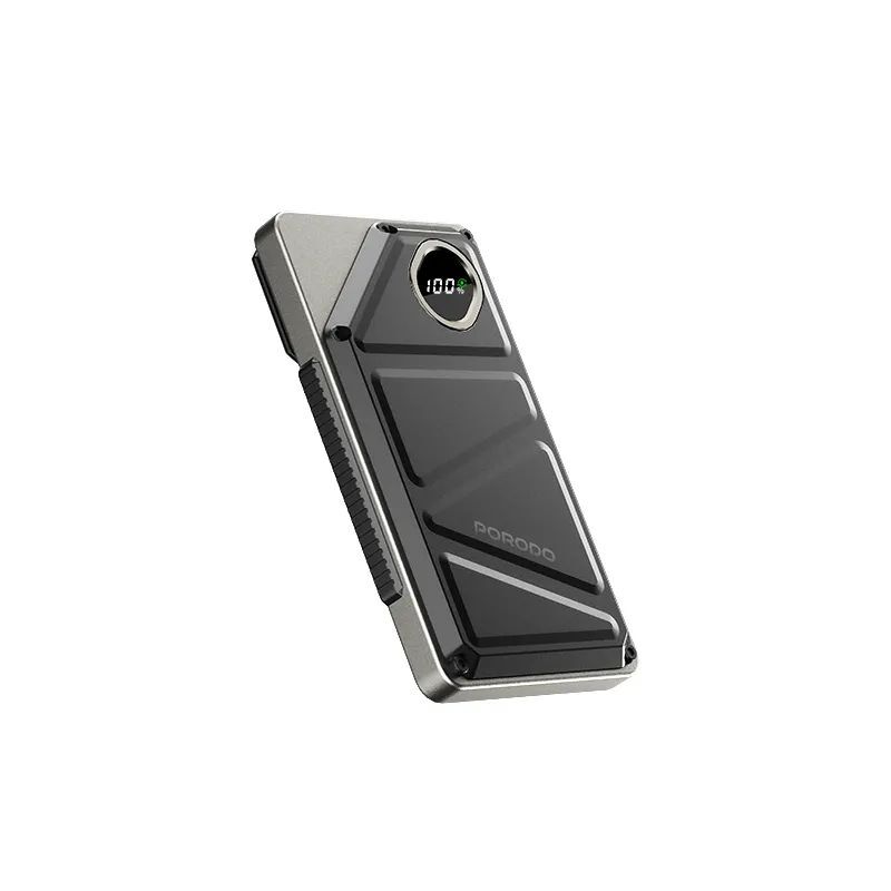 Porodo 10000mAh Power Bank Built-In Type-C & Lightning - Black Porodo 10000mAh Power Bank Built-In Type-C & Lightning - Black