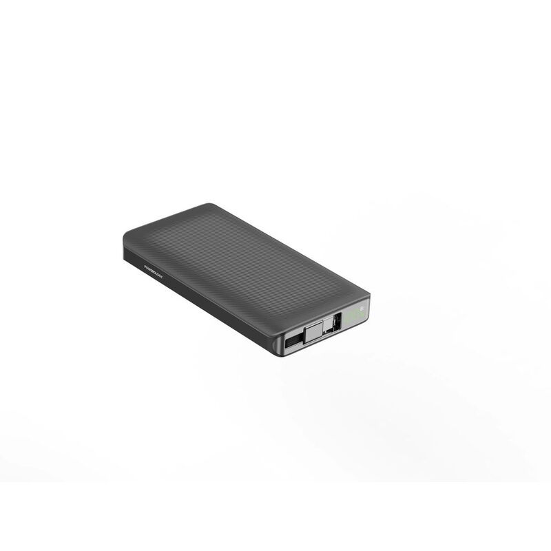 Powerology 10000mAh Retractable Cable Power Bank - Black Powerology 10000mAh Retractable Cable Power Bank - Black