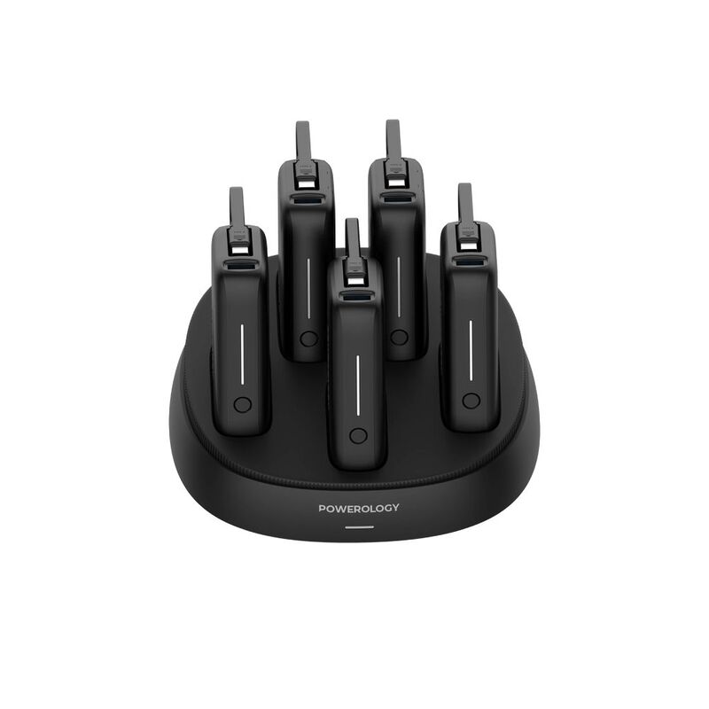 Powerology X5 10000mAh Power Bank Station - Black Powerology X5 10000mAh Power Bank Station - Black