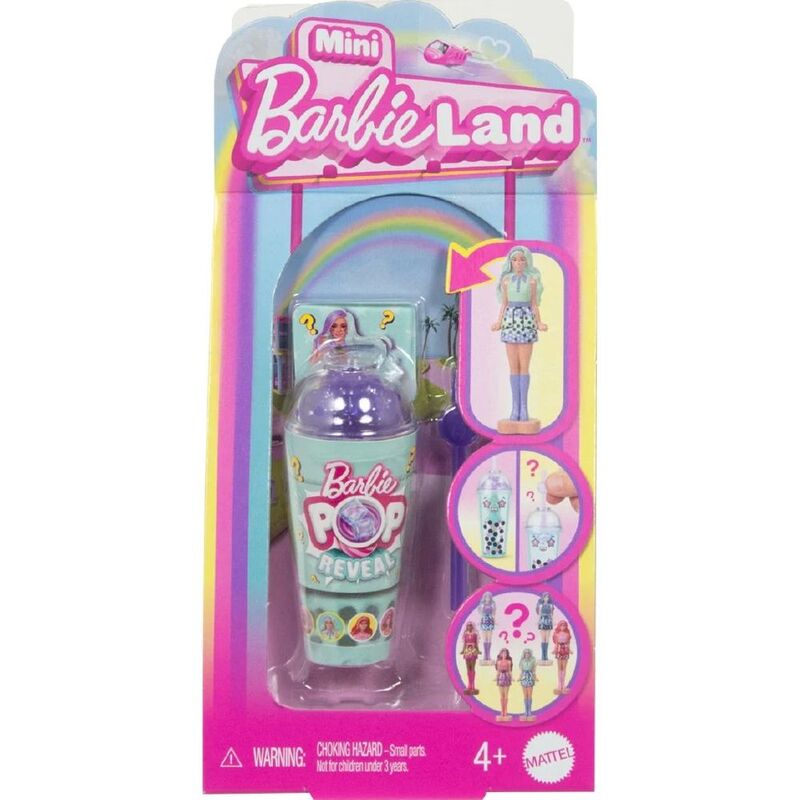 Barbie Mini Barbieland Boba Series Pop Reveal Doll (Assortment - Includes 1) Barbie Mini Barbieland Boba Series Pop Reveal Doll (Assortment - Includes 1)