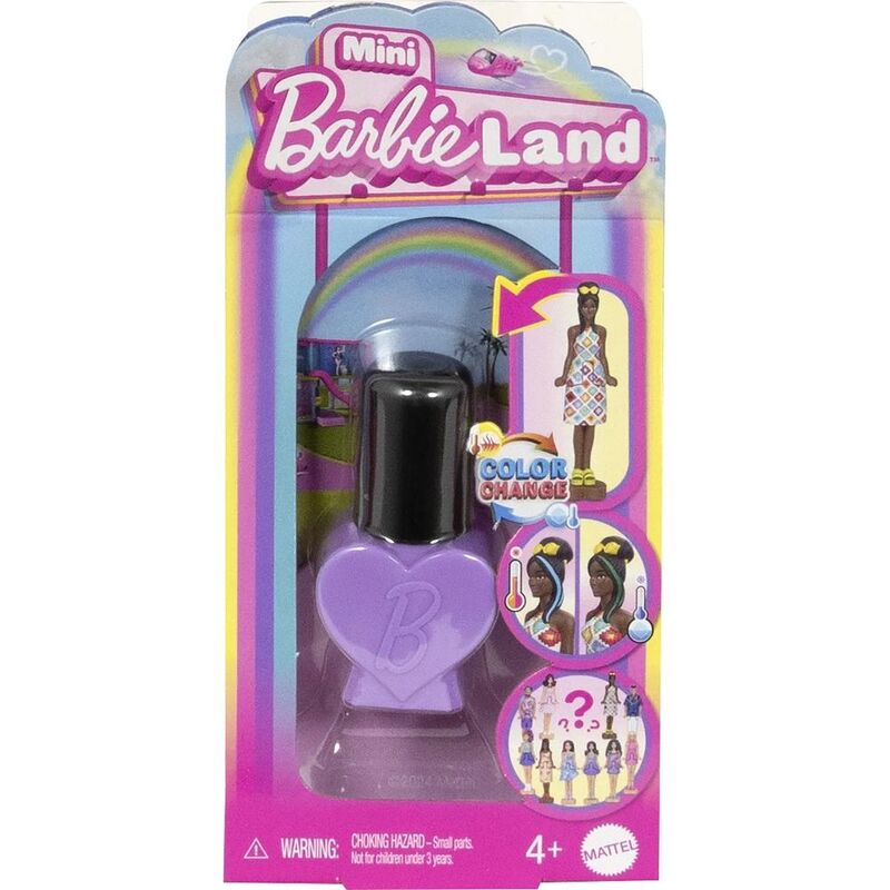 Barbie Mini Barbieland Nail Polish Reveal Doll (Assortment - Includes 1) Barbie Mini Barbieland Nail Polish Reveal Doll (Assortment - Includes 1)