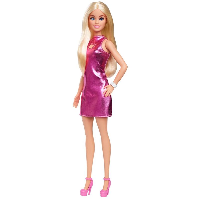 Barbie Fashionistas Doll - Pink Dress Heart Cutout Barbie Fashionistas Doll - Pink Dress Heart Cutout