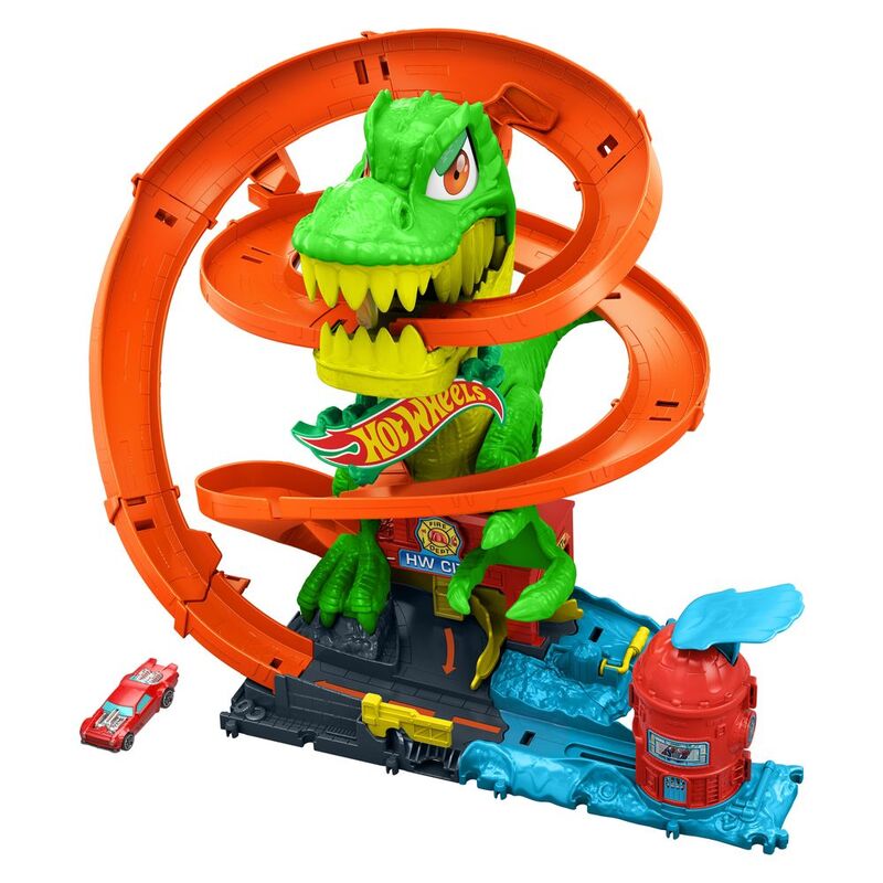 Hot Wheels City T-Rex Blaze Battle Playset Hot Wheels City T-Rex Blaze Battle Playset