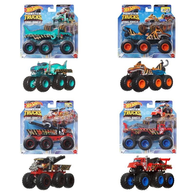 How Wheels Monster Truck Big Rigs 1.64 Scale Diecast Car (Assortment - Includes 1) How Wheels Monster Truck Big Rigs 1.64 Scale Diecast Car (Assortment - Includes 1)