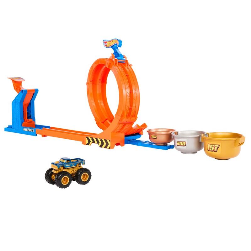 Hot Wheels Monster Truck Loop-And-Flip Trophy Challenge Playset Hot Wheels Monster Truck Loop-And-Flip Trophy Challenge Playset