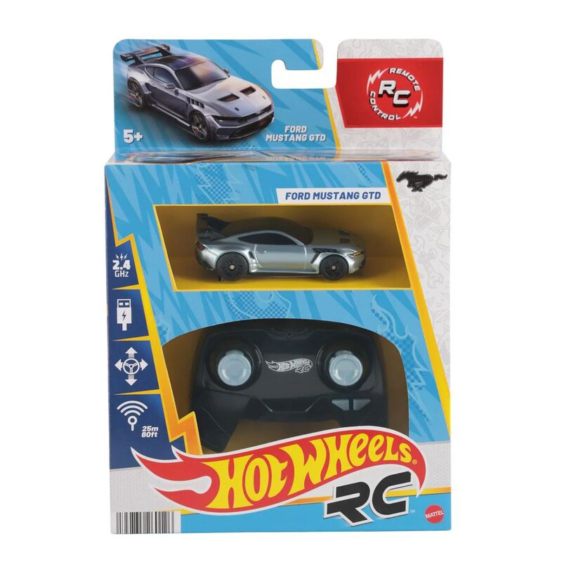 Hot Wheels RC Ford Mustang Gtd 1.64 Scale Remote Control Car Hot Wheels RC Ford Mustang Gtd 1.64 Scale Remote Control Car