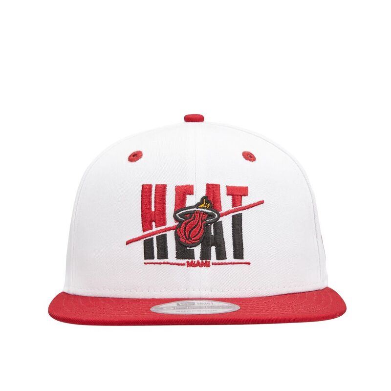New Era White Crown 9Fifty NBA Miami Heat White/Red Cap New Era White Crown 9Fifty NBA Miami Heat White/Red Cap