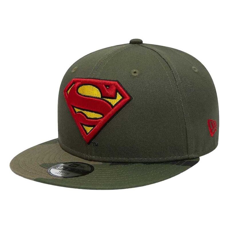 New Era Youth Camo 9Fifty Movies Dc Superman Green Cap New Era Youth Camo 9Fifty Movies Dc Superman Green Cap