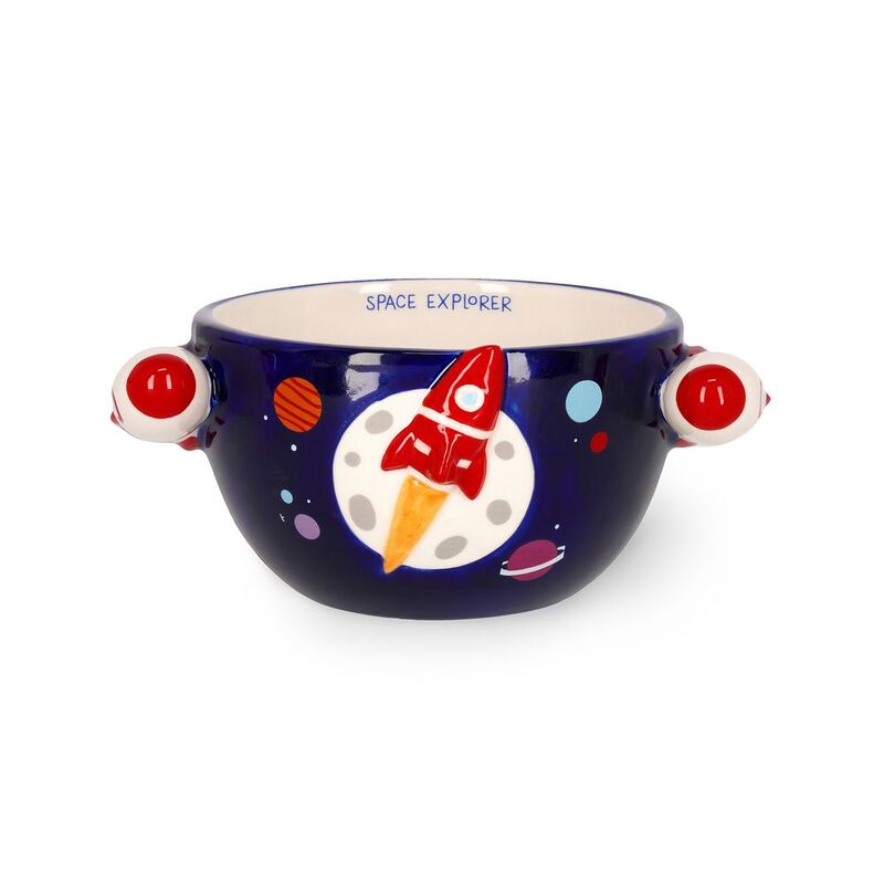 Legami Stoneware Cereal Bowl - Buongiorno! - Space Legami Stoneware Cereal Bowl - Buongiorno! - Space