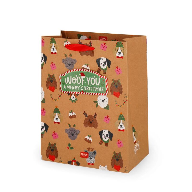 Legami Gift Bag - Medium - Dogs (19 x 25 x 11.5 cm) Legami Gift Bag - Medium - Dogs (19 x 25 x 11.5 cm)