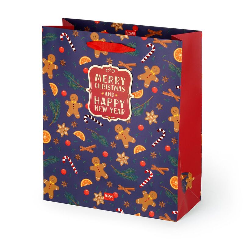 Legami Gift Bag - Large - Gingerbread (26.5 x 32.5 x 11.5 cm) Legami Gift Bag - Large - Gingerbread (26.5 x 32.5 x 11.5 cm)