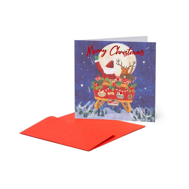 Legami Small Greeting Card - Sleigh (7 x 7 cm) Legami Small Greeting Card - Sleigh (7 x 7 cm)
