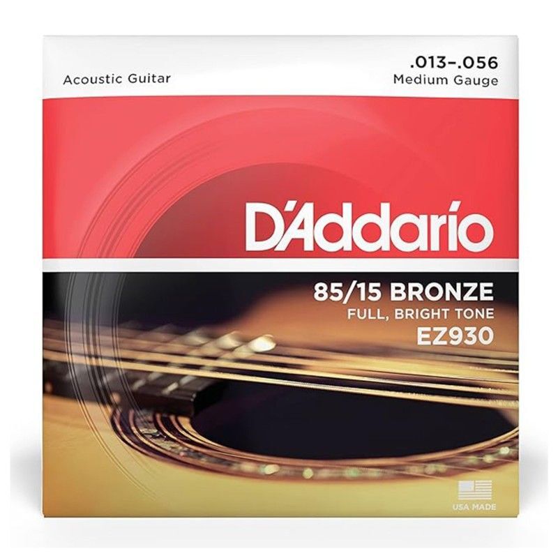 D'Addario EZ930 Phosphor Bronze Acoustic Guitar String Medium Gauge - 013 - 056 D'Addario EZ930 Phosphor Bronze Acoustic Guitar String Medium Gauge - 013 - 056