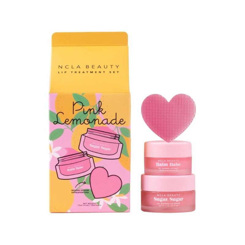 NCLA Beauty Pink Lemonade Lip Care Lip Care Duo with Scrubber Set (Pack of 3) NCLA Beauty Pink Lemonade Lip Care Lip Care Duo with Scrubber Set (Pack of 3)