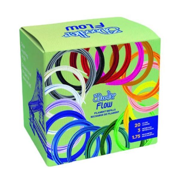 3Doodler Flow Filament Refills (20 Colors)