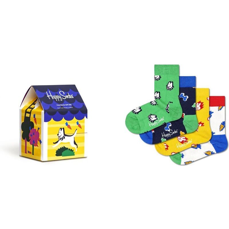 Happy Socks Kids Pets Socks Gift Set (Pack of 4)