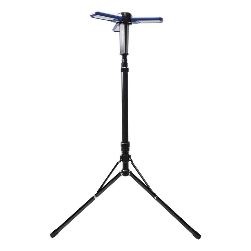 Powerology 2600mAh Camping Light with Tripod Stand Built-In Solar Panels - Blue Powerology 2600mAh Camping Light with Tripod Stand Built-In Solar Panels - Blue