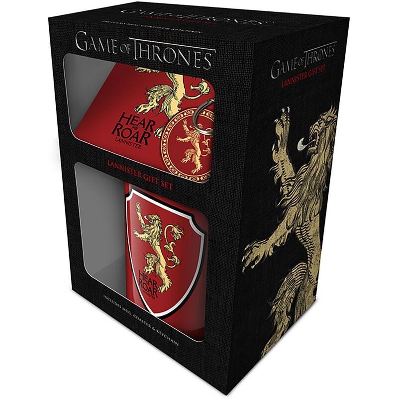 Pyramid Warner Bros Game of Thrones - Lannister (Mug Coaster & Keychain) Pyramid Warner Bros Game of Thrones - Lannister (Mug Coaster & Keychain)