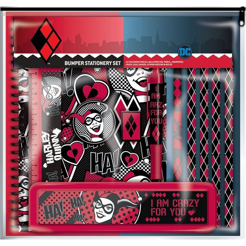 Pyramid Warner Bros Harley Quinn - I Am Crazy For You Retro (Bumper Stationery Set) Pyramid Warner Bros Harley Quinn - I Am Crazy For You Retro (Bumper Stationery Set)
