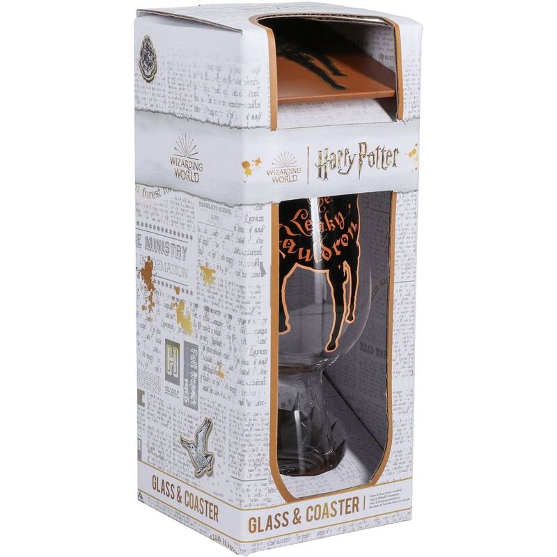 Paladone Harry Potter - Leaky Cauldron (Glass and Coaster Set) Paladone Harry Potter - Leaky Cauldron (Glass and Coaster Set)
