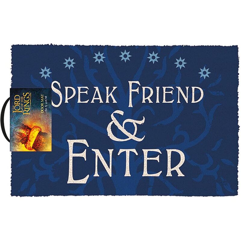 Pyramid Warner Bros The Lord of The Rings - Speak Friend & Enter (Doormat) Pyramid Warner Bros The Lord of The Rings - Speak Friend & Enter (Doormat)