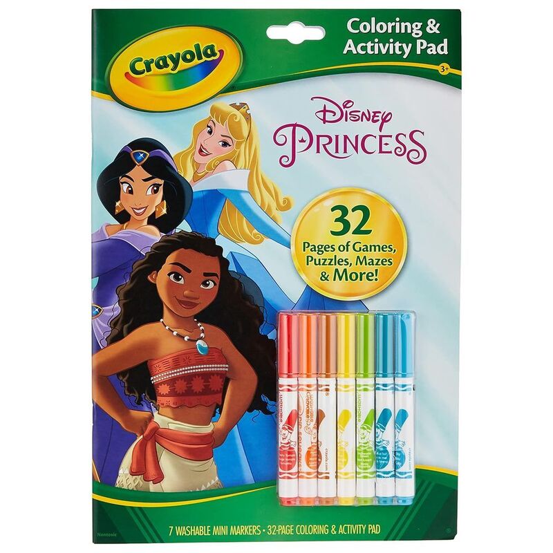 Disney Princess 32 Page Activity Book with Mini Markers Disney Princess 32 Page Activity Book with Mini Markers