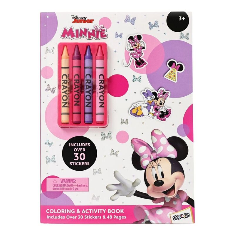 Disney Minnie Coloring & Activity Book With Crayons