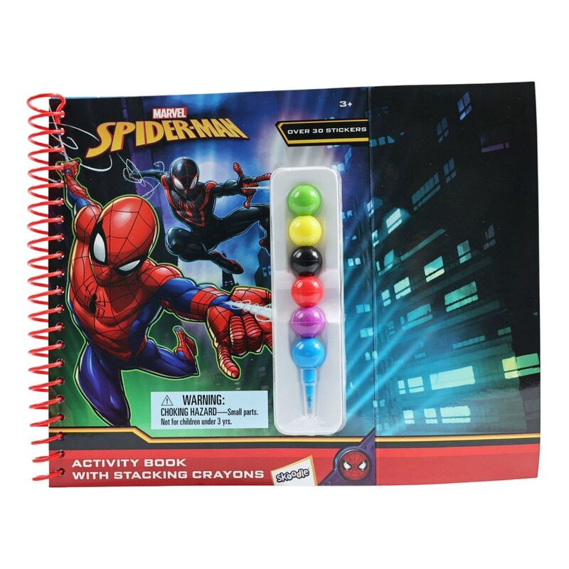 Disney Spider Man Activity Book With Stacking Crayons Disney Spider Man Activity Book With Stacking Crayons
