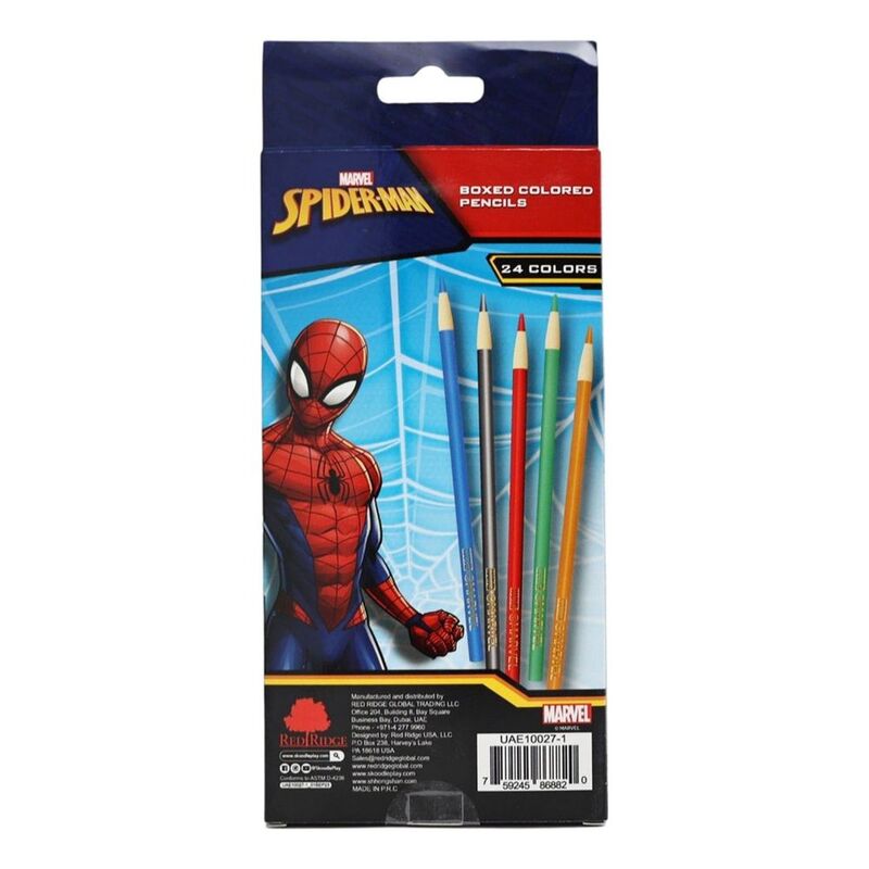 Disney Spider-Man 24 Colored Pencil