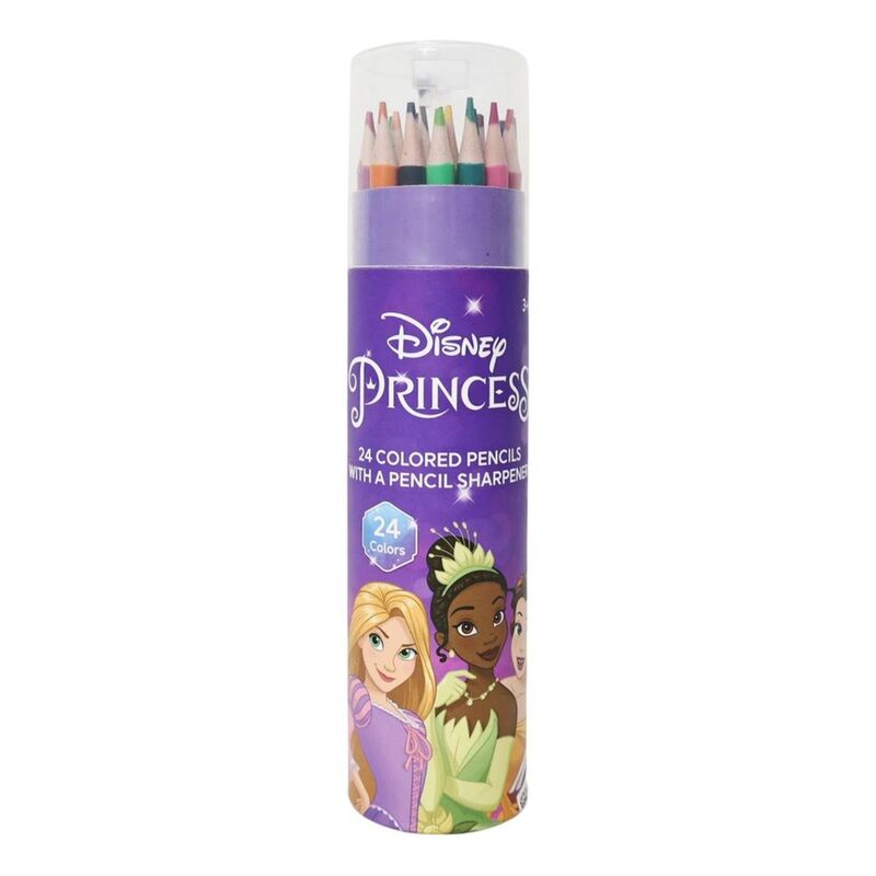 Disney Princess 24 Colored Pencils With Sharpener Disney Princess 24 Colored Pencils With Sharpener