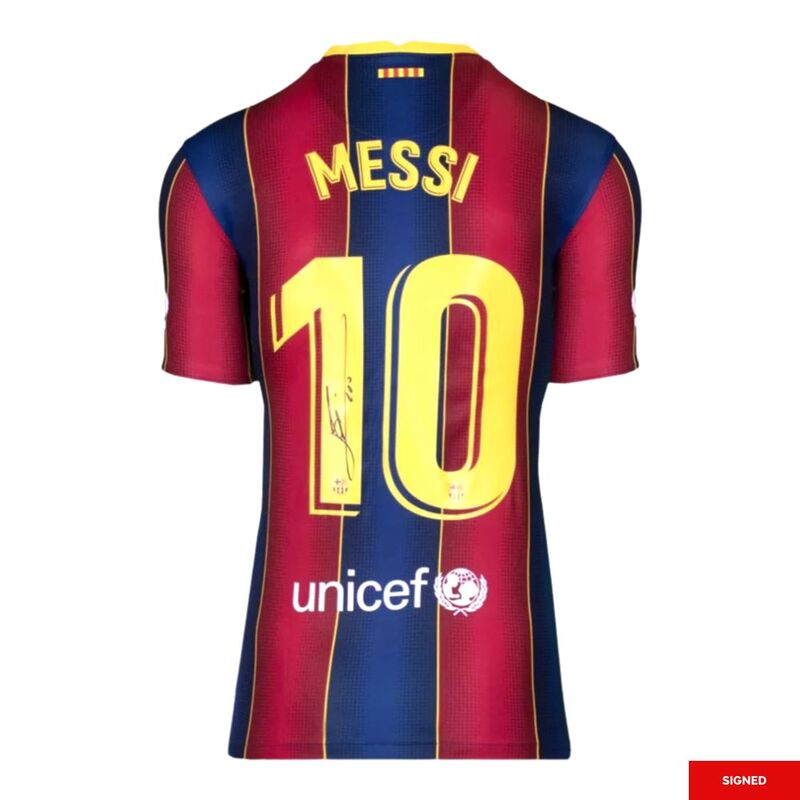 Bootroom Collection - Lionel Messi Official Back Signed FC Barcelona 2020-2021 Home Shirt