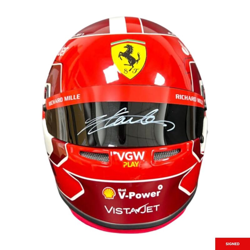 Bootroom Collection - 2024 Charles Leclerc Red Full Size Helmet Bootroom Collection - 2024 Charles Leclerc Red Full Size Helmet