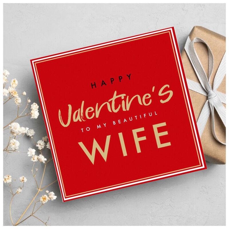 Share The Love Happy Valentines To My Beautiful Wife - Valentines Day Greeting Card